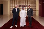David Beckham Tours Visit Qatar Activation at Inaugural Art Basel Qatar