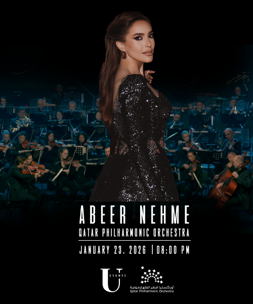 Abeer Nehme alongside with Qatar Philharmonic Orchestra