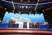 arrival-of-italian-cruise-ship-costa-toscana-at-doha-port-for-the-very-first-time